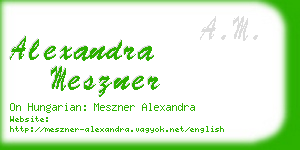 alexandra meszner business card